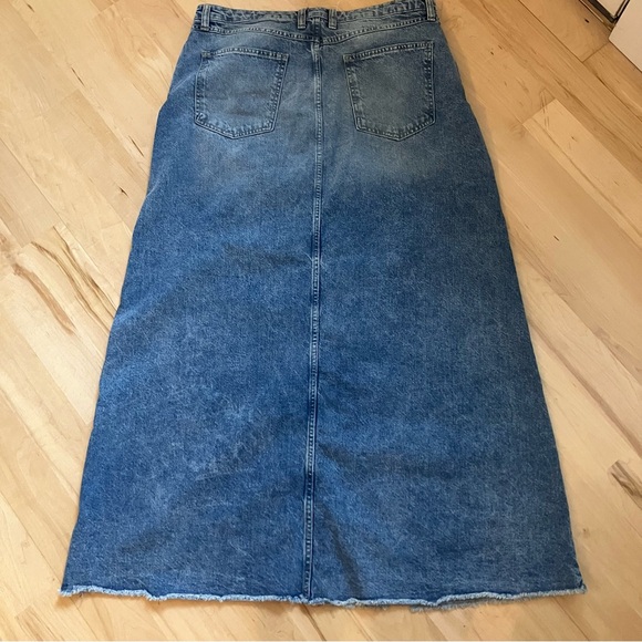 Free People Come As You Are Denim Maxi Skirt - Picture 3 of 10